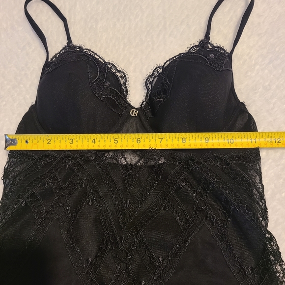 Lingerie Intimate Wear Black Lace one piece Christie's Size Small 34 - Picture 7 of 8